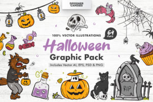 Halloween Graphics & Vector Clipart Illustrations
