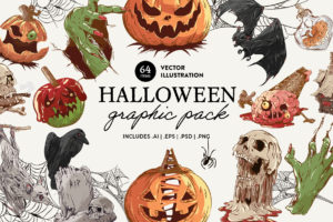 Halloween Vectors (PNG, PSD, Clipart)