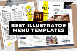 Best Illustrator Menu Templates