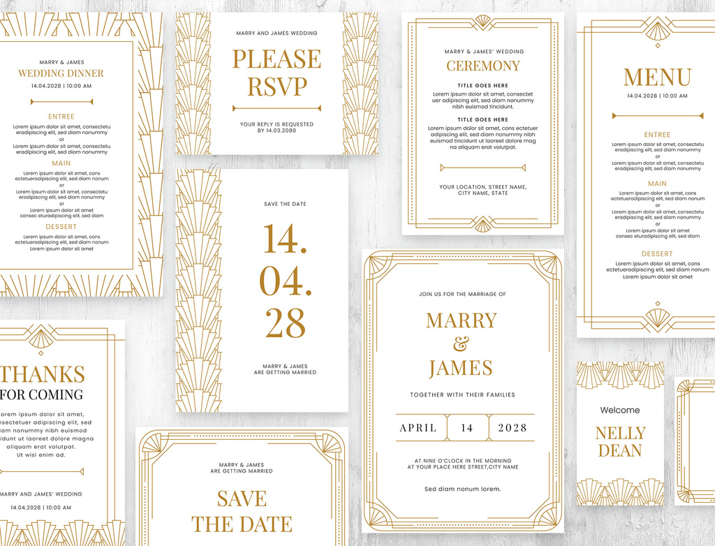 art-deco-wedding-suite-with-classic-art-deco-borderss-in-white-gold-illustrator