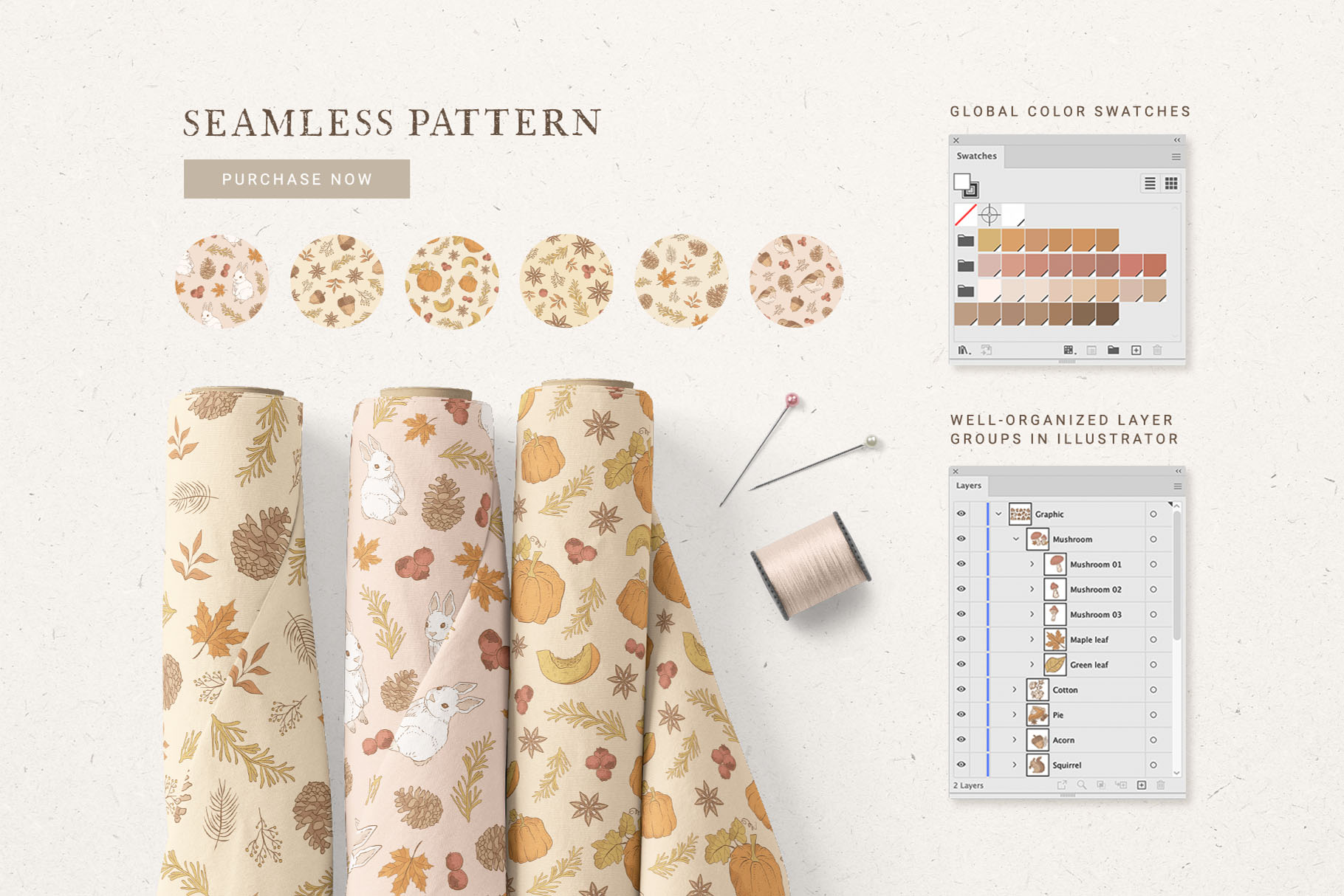 Fall Autumn Vector Clipart Illustrations (AI, EPS, PNG Format)