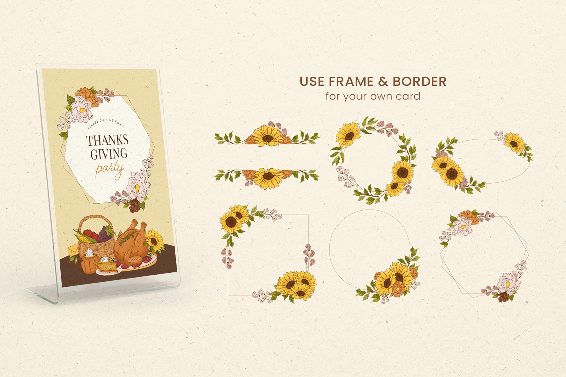 Fall Autumn Illustrations Set (AI, EPS, PNG Format)