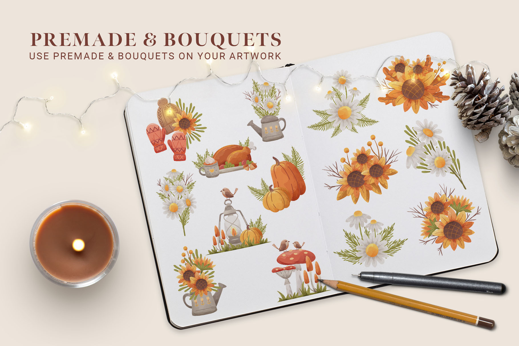 Fall Autumn Vector Clipart (PNG, EPS, AI Format)