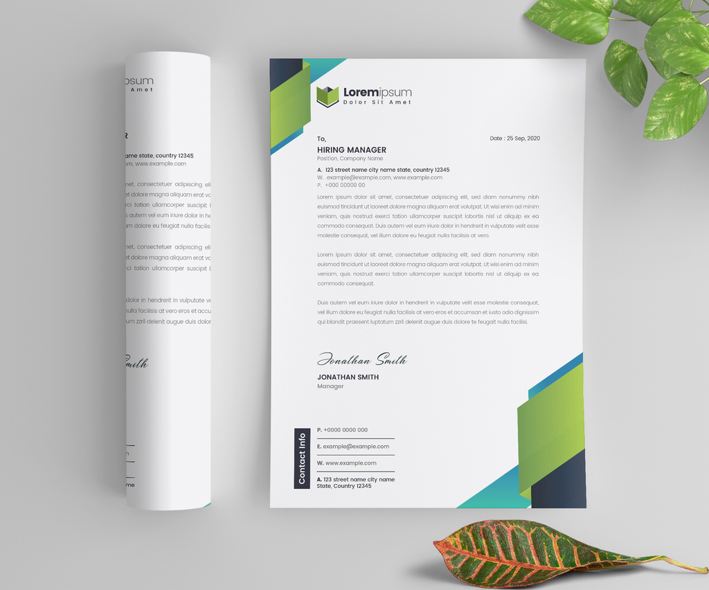 green-letterhead-template-illustrator