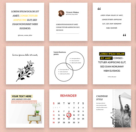 25 Social Media Layouts for Influencers and Bloggers (AI Format)