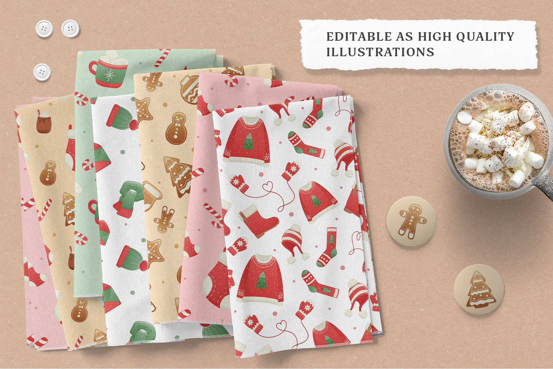 Christmas Illustrations Pack *AI, EPS, PNG Format(