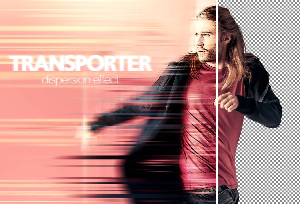 Dispersion Fade Photo Effect (PSD Format)