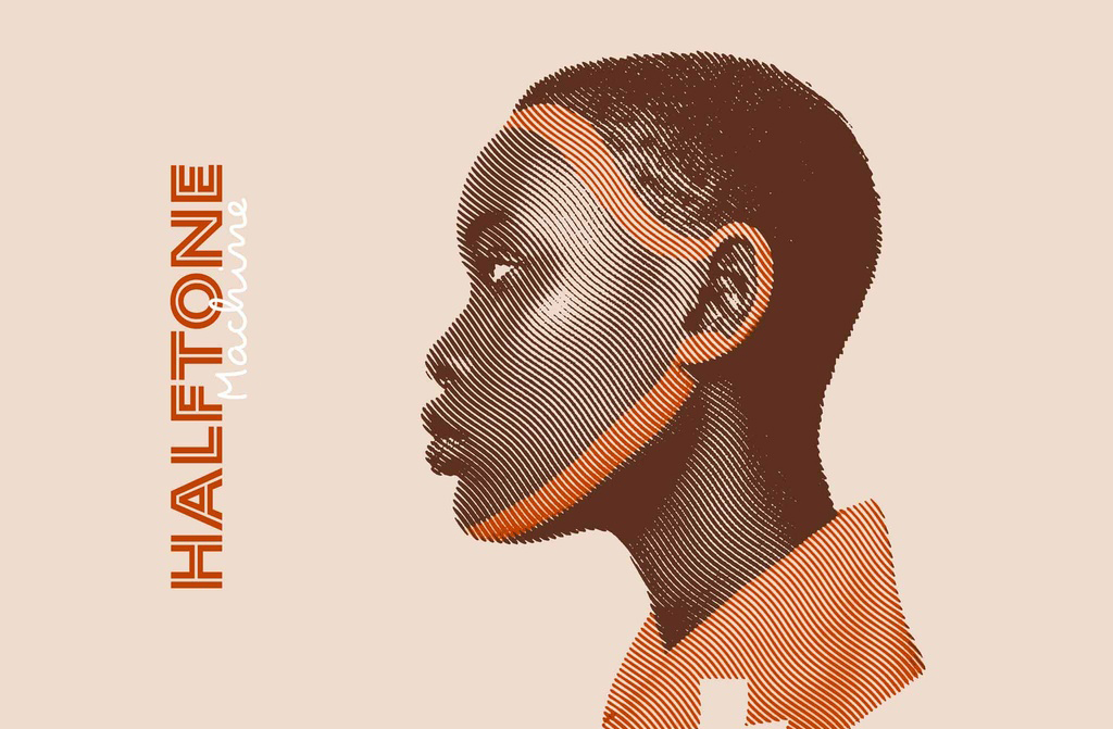 Engraving Halftone Photo Effect Mockup (PSD Format)