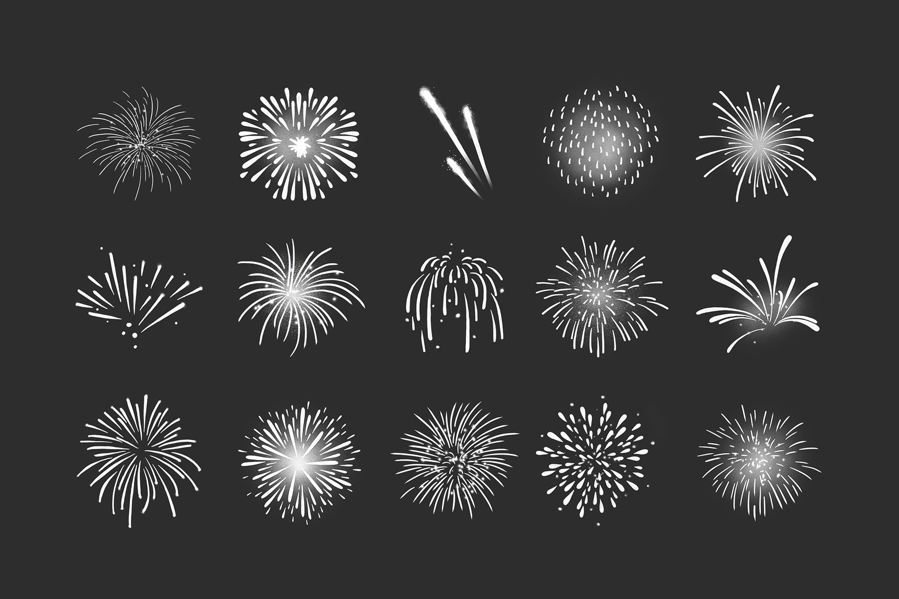 Fireworks Clipart Illustrations (PSD, PNG Format)
