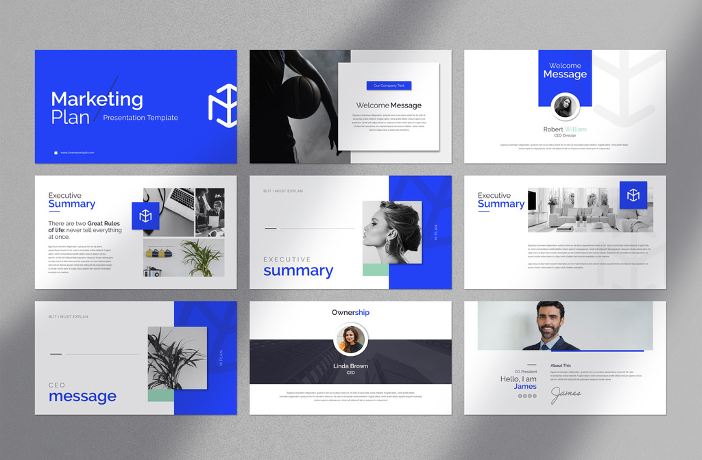 Marketing Plan Presentation Layout (INDD Format)