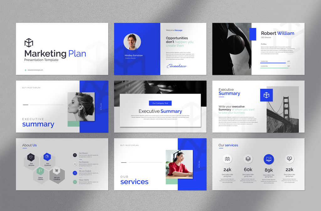 Marketing Plan Presentation Layout (INDD Format)