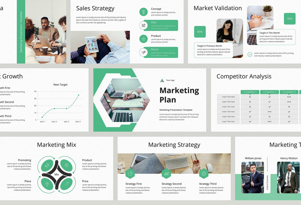 Marketing Plan Presentation Layout (INDD Format)