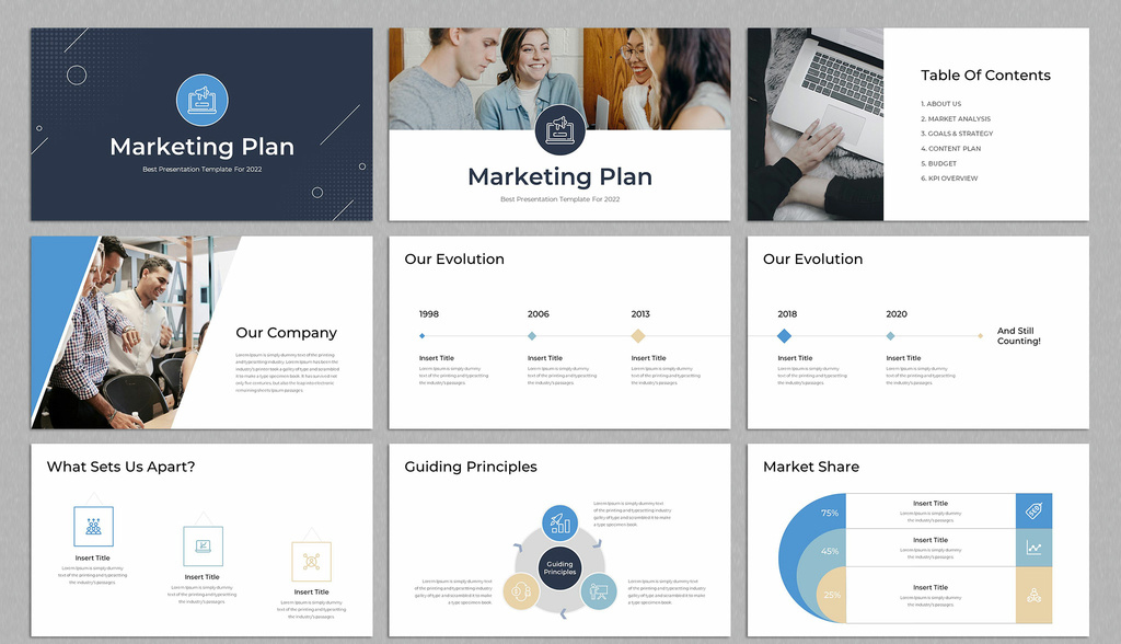 Marketing Plan Presentation Layout (INDD Format)