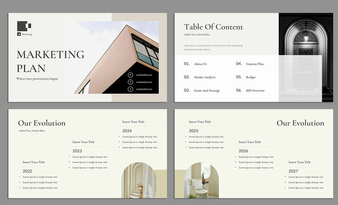 Marketing Plan Presentation Layout (INDD Format)