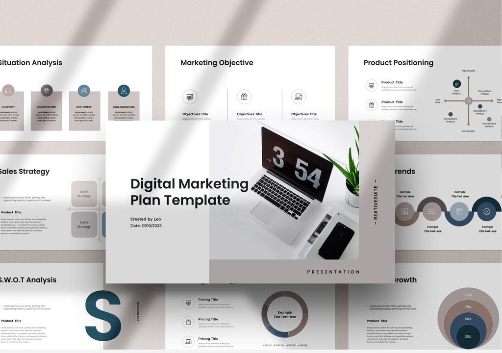 Marketing Plan Presentation (INDD Format)