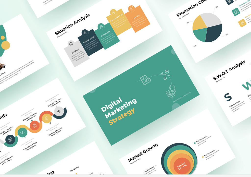Marketing Strategy Presentation Layout (INDD Format)