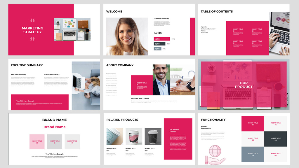 Marketing Strategy Presentation (PSD Format)