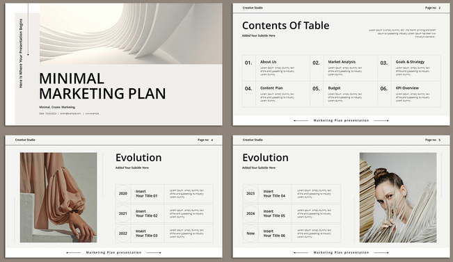 Marketing Plan Presentation Layout (INDD Format)