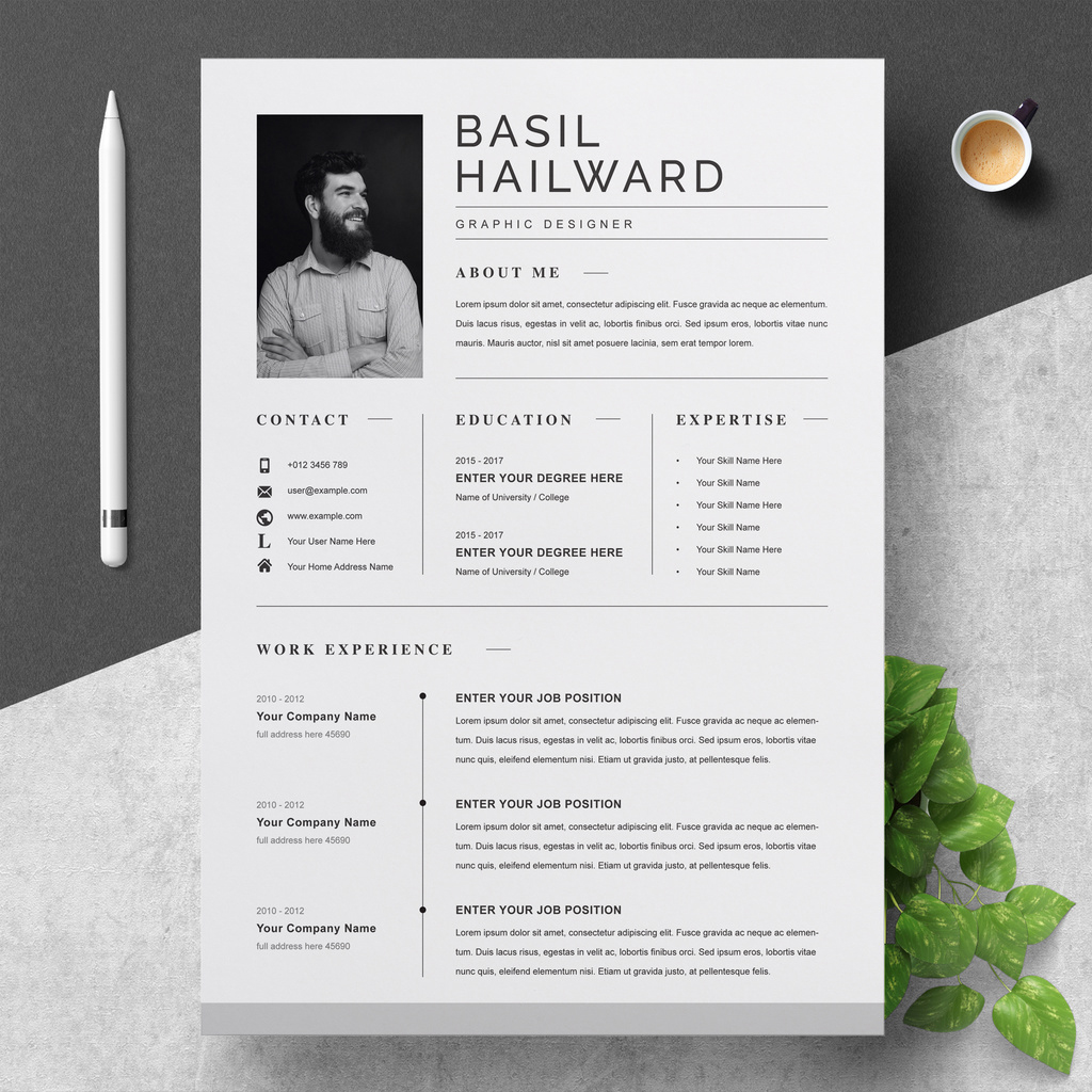 Modern Resume Layouts (AI Format)