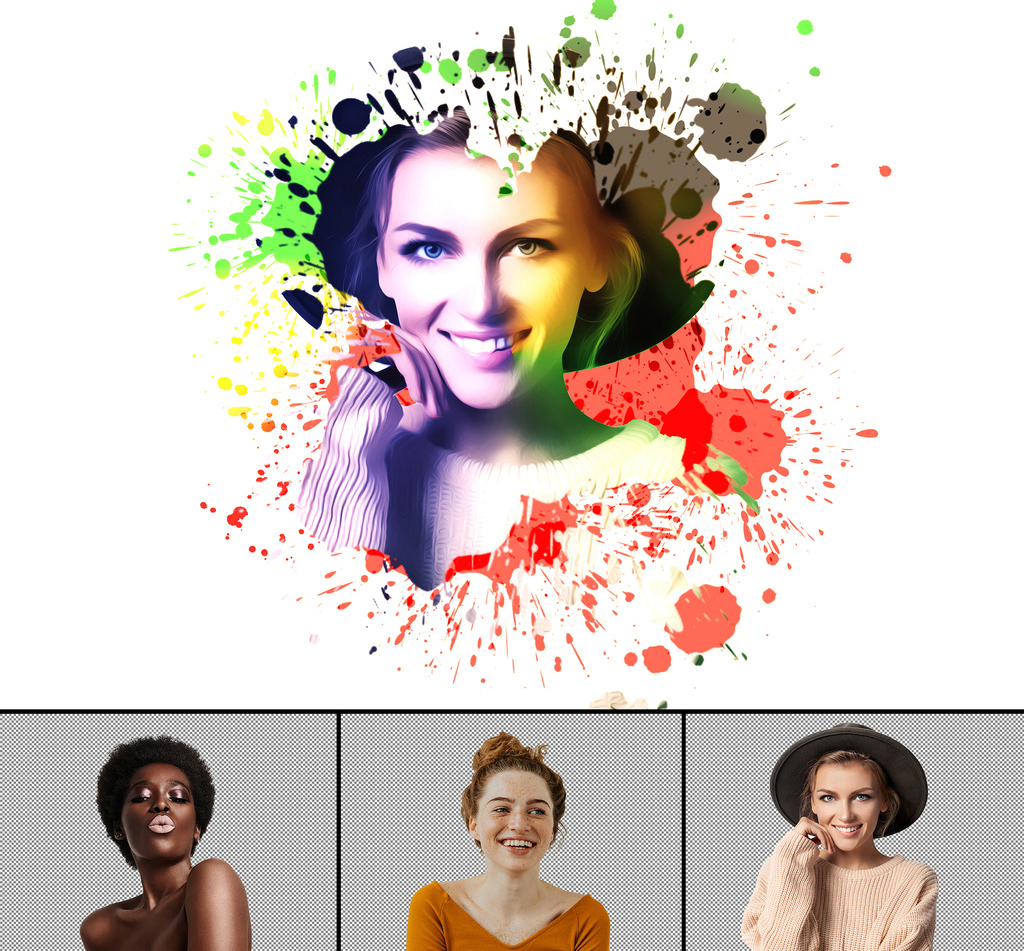 Paint Art Portrait Effect (PSD Format)