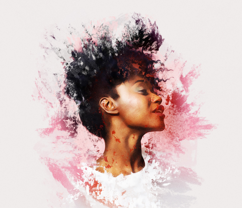 Painting Photo Effect Mockup (PSD Format)