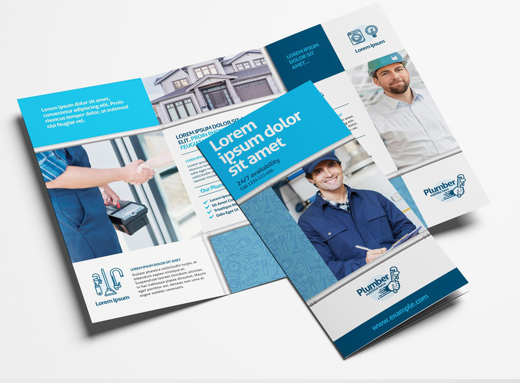 Plumber Brochure Layout (PSD Format)