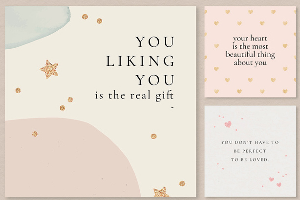 Quote Social Media Layout Set (AI Format)