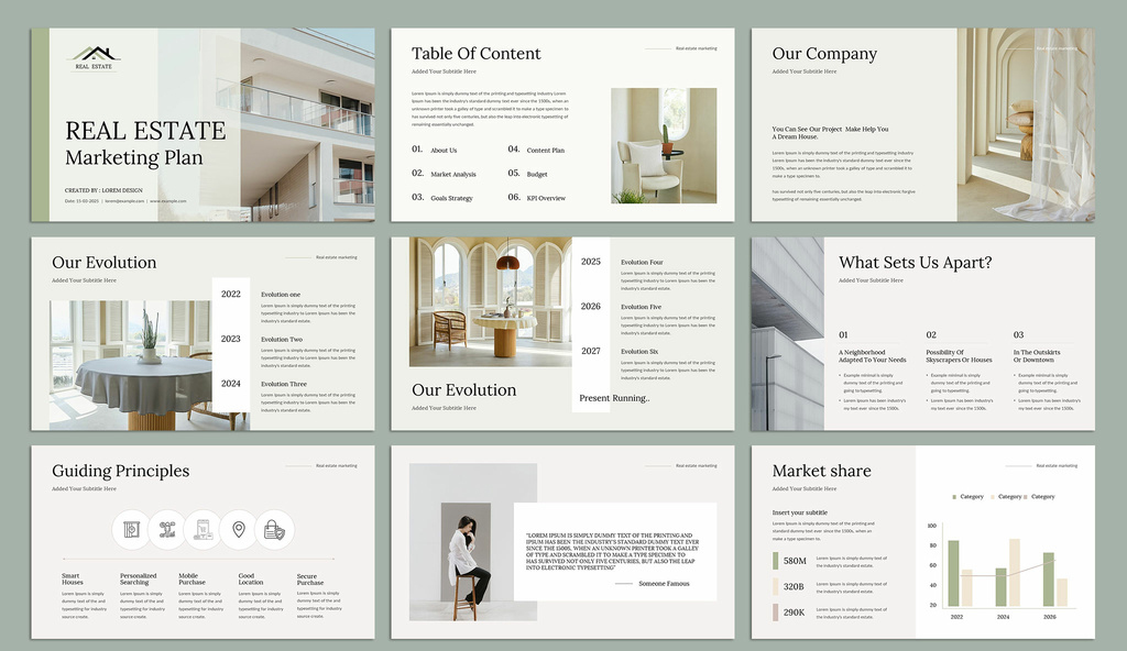 Real Estate Marketing Presentation Layout <INDD Format)