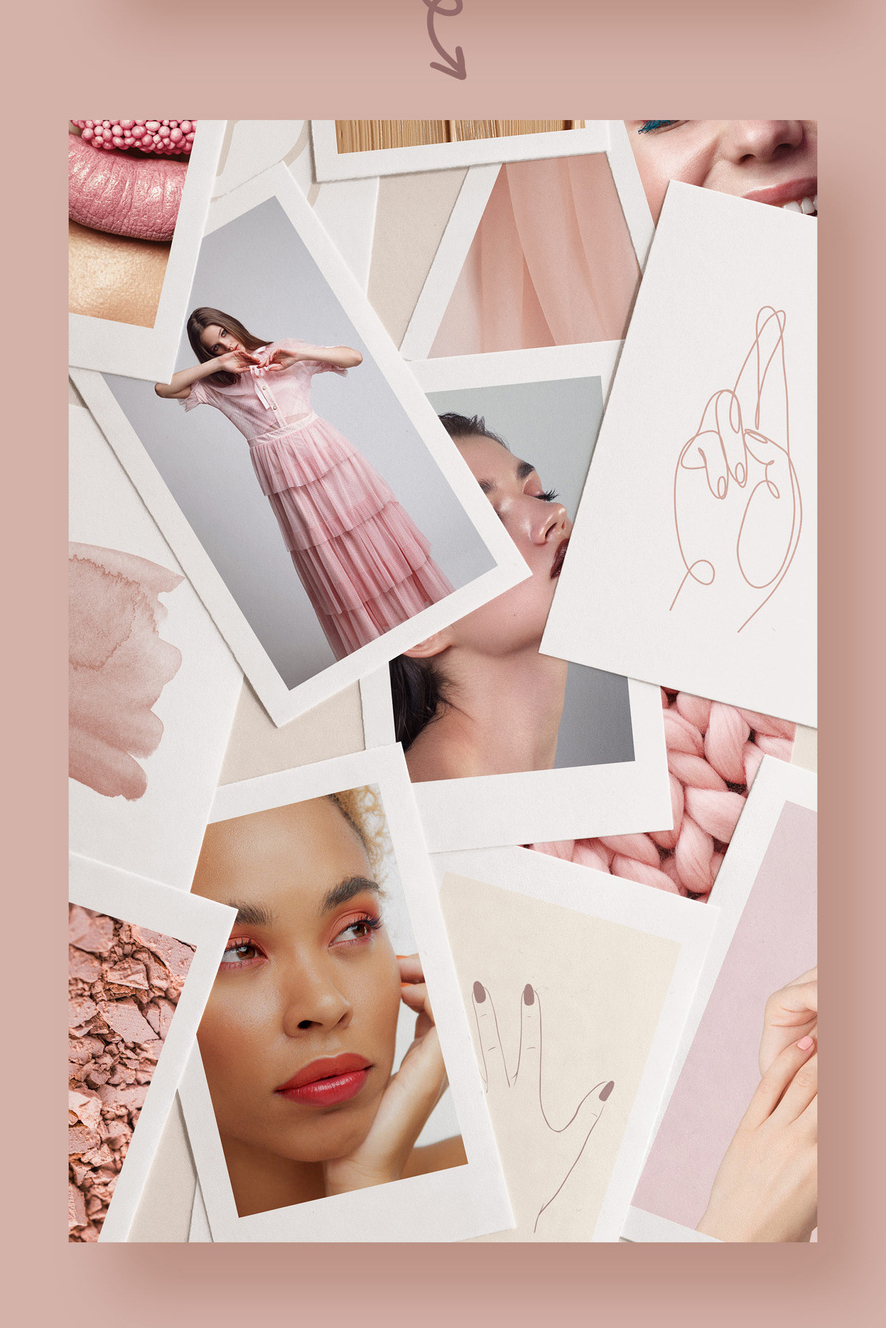 Realistic Photo Collage Mockup (PSD Format)