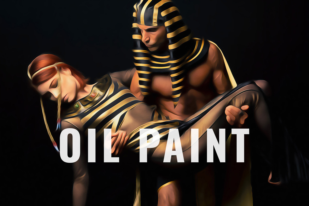 Rich Oil Painting Photo Effect (PSD Format)