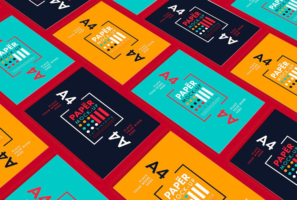Sheets of Paper Pattern Mockup (PSD Format)