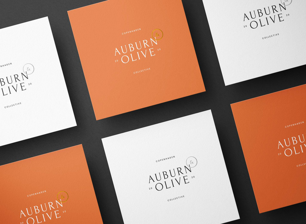 Square Business Card Scene Mockup (PSD Format)