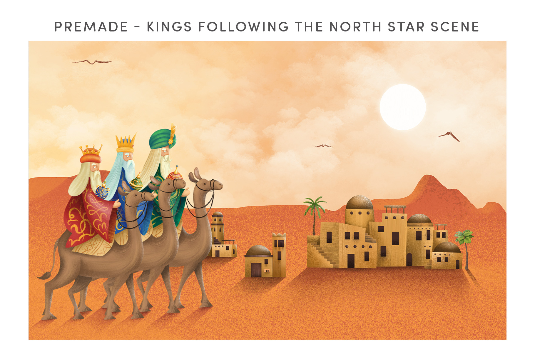 Christmas Nativity Clipart Illustrations
