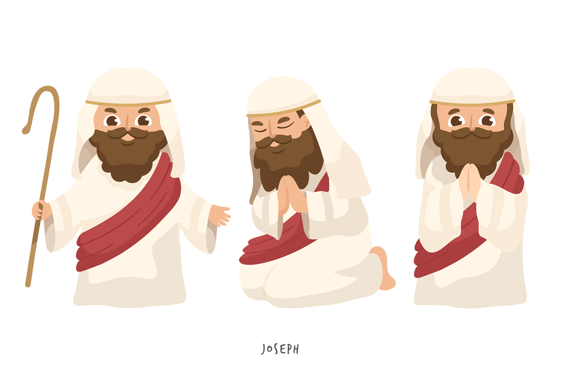 Christmas Nativity Vector Illustrations (AI, EPS, PNG, PAT Format)