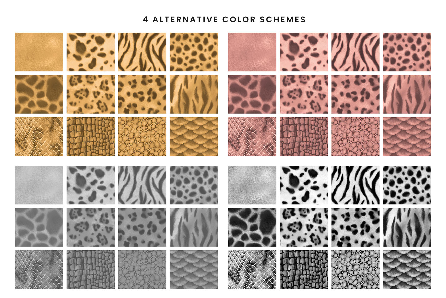 Animal Patterns (PSD, PAT, JPEG Format)