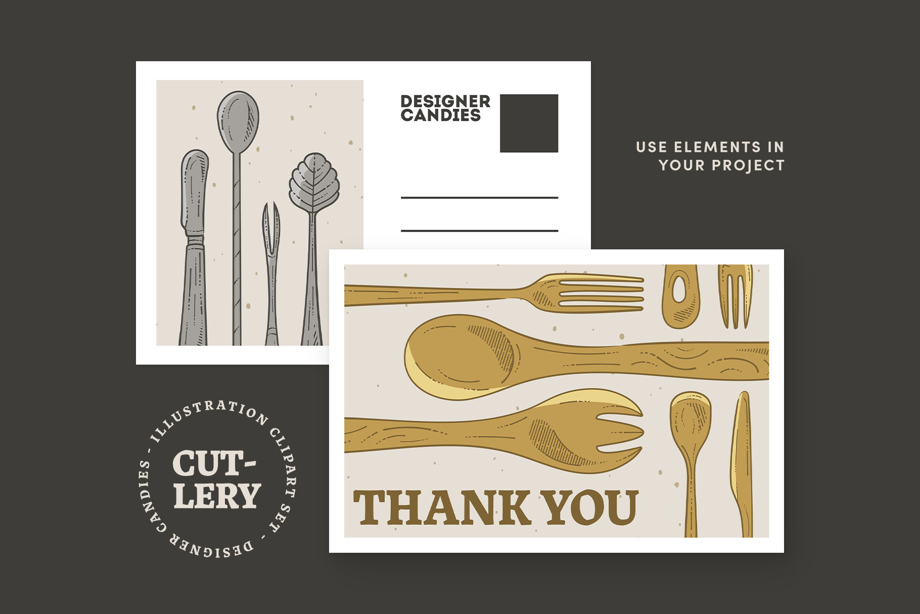 Cutlery Illustrations (AI, EPS, PNG Format)