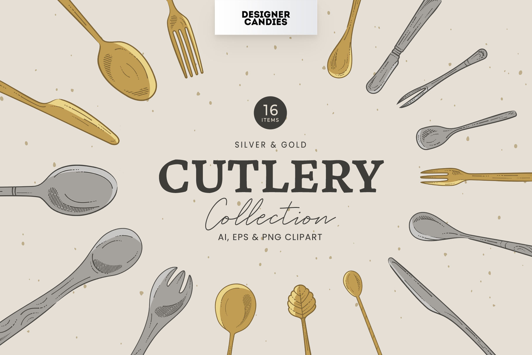 Cutlery Illustrations (AI, EPS, PNG Format)