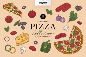 Pizza Illustrations (AI, EPS, PNG Format)