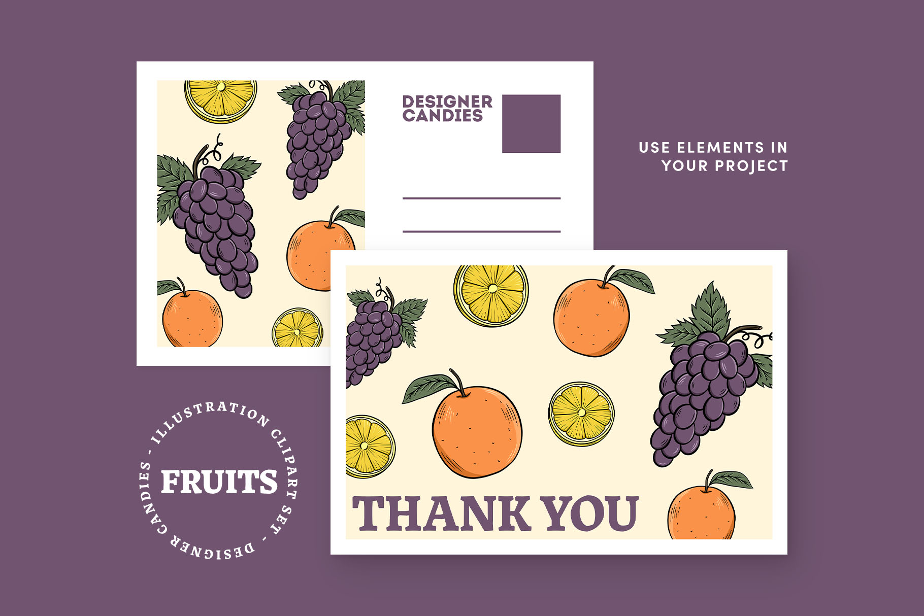 Fruit Clipart Illustrations (PSD, PNG Format)