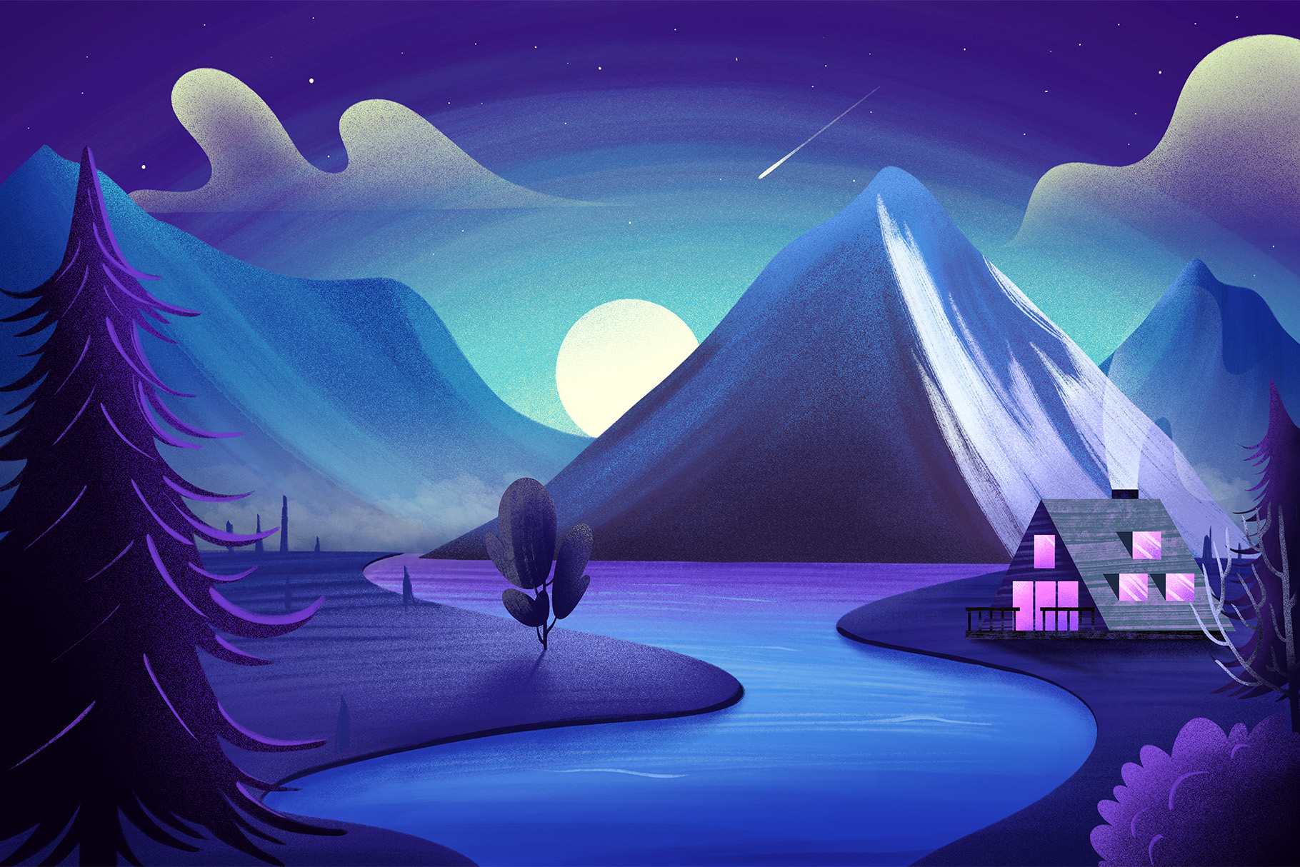 Mountain Backgrounds Pack (PNG, JPEG Format)