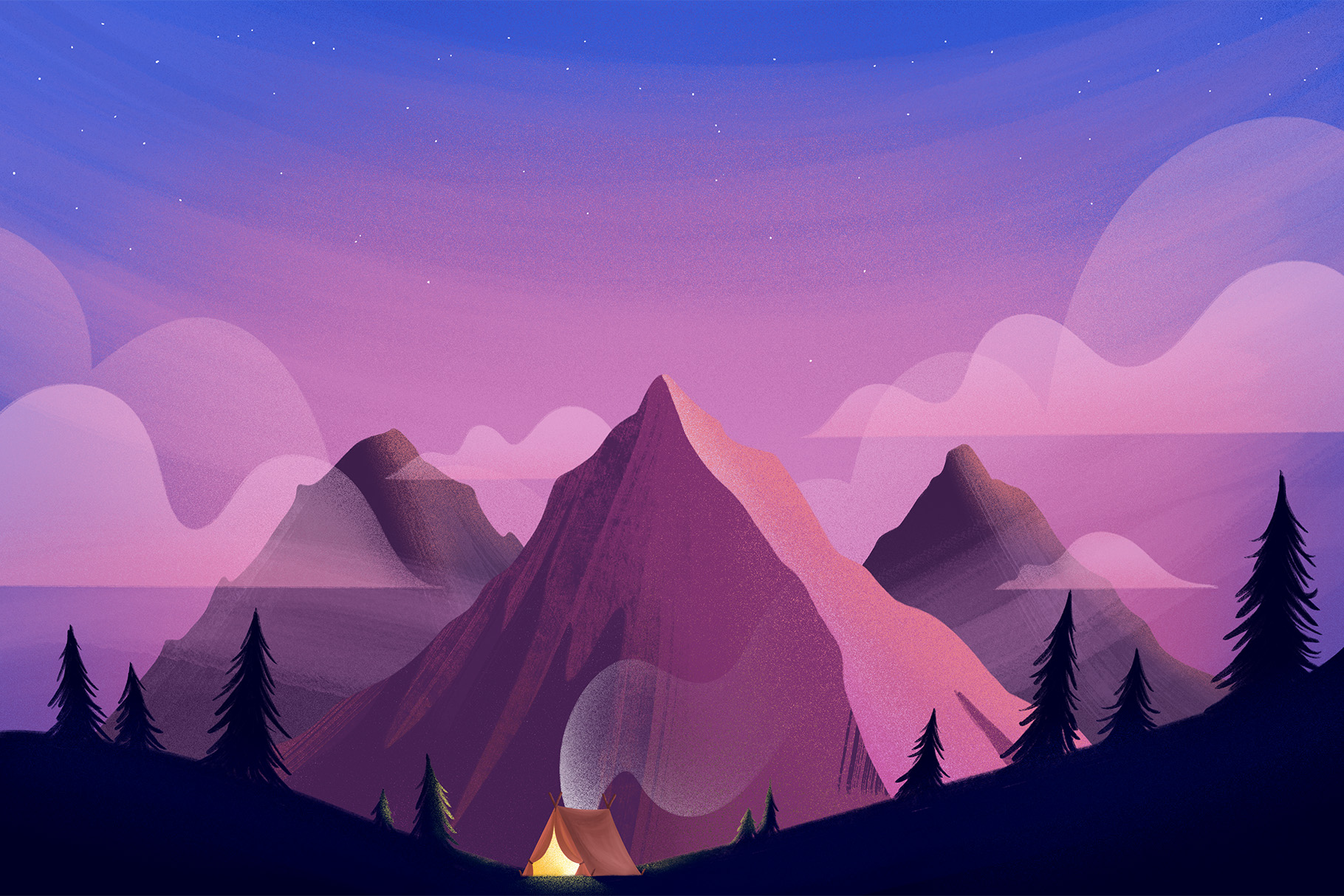 Mountain Backgrounds Pack (PNG, JPEG Format)