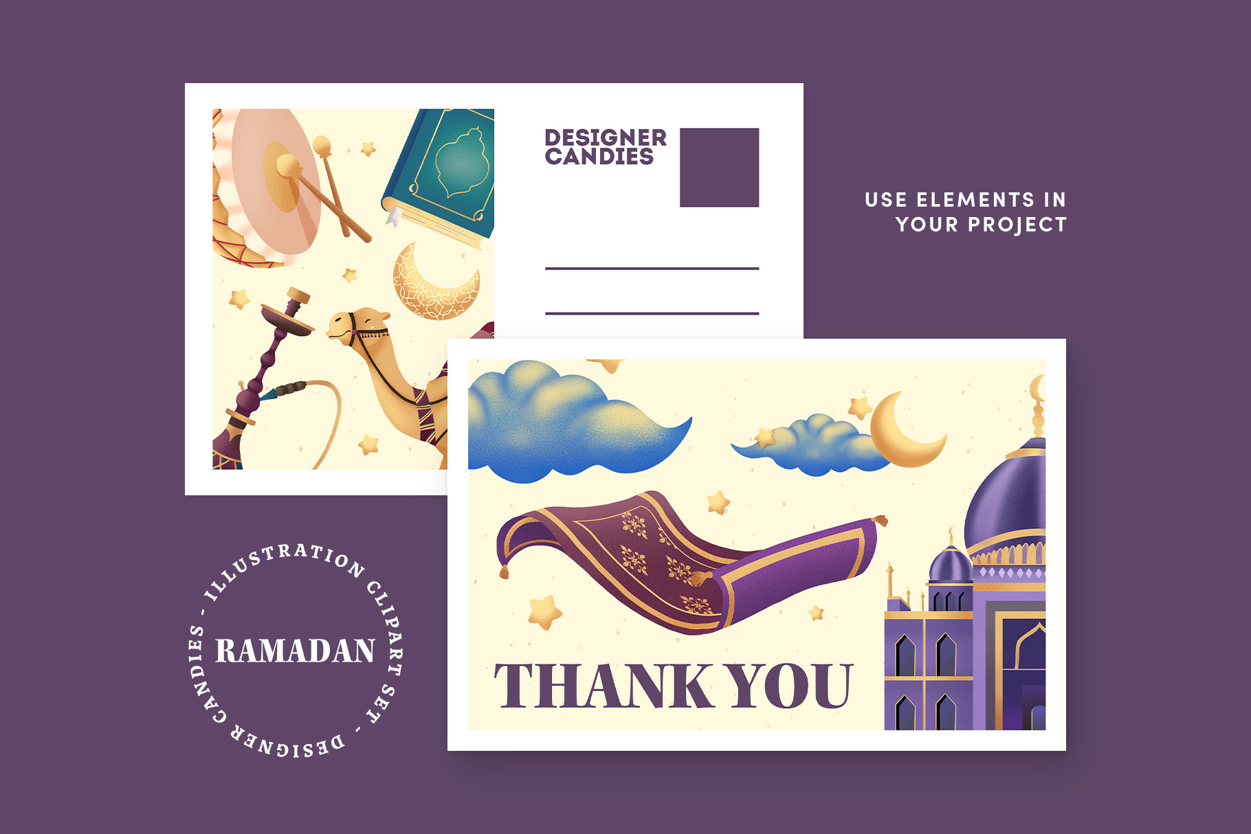 Ramadan Clipart Illustrations (PSD, PNG Format)