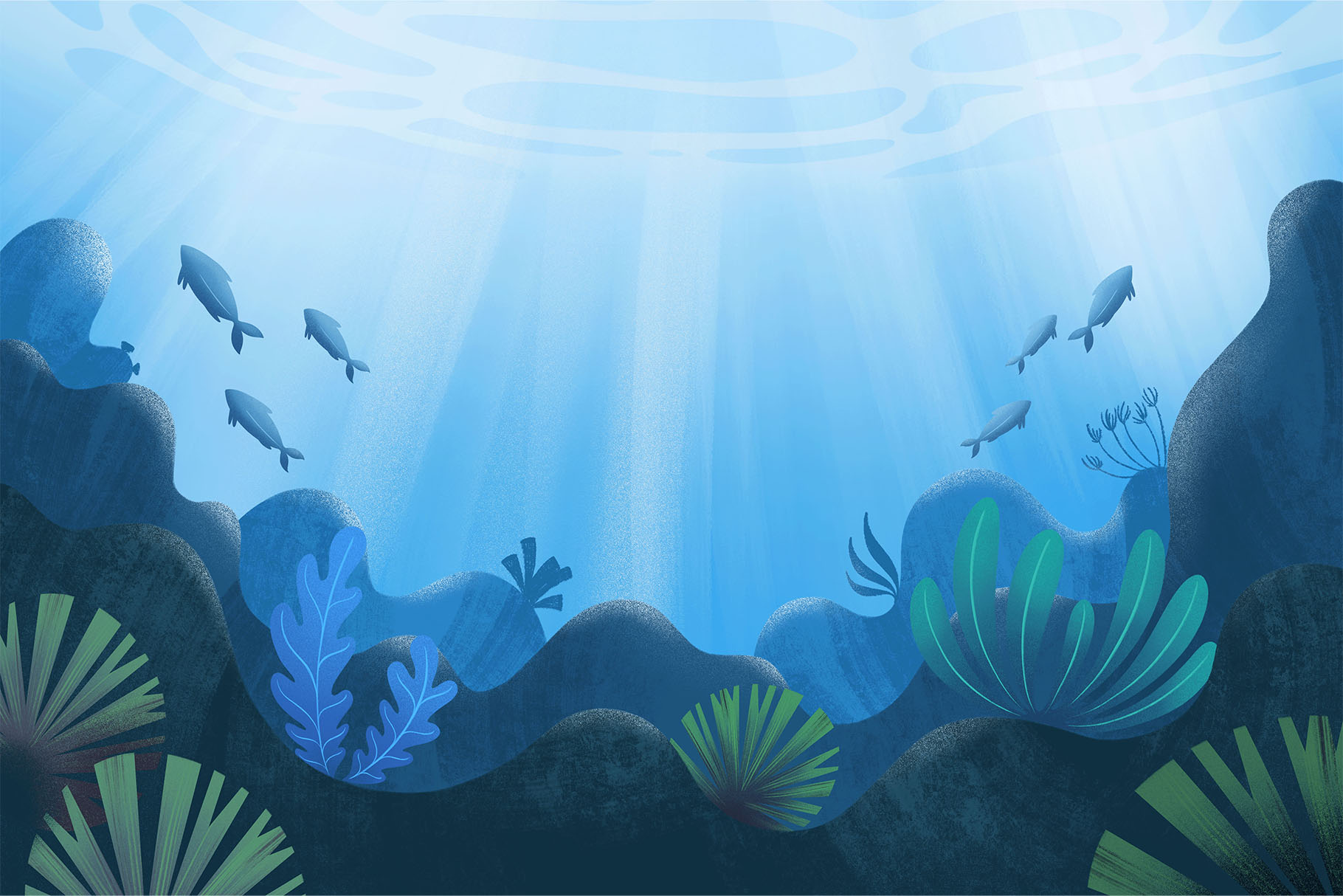 Seascape Background Illustrations (PNG, JPEG Format)