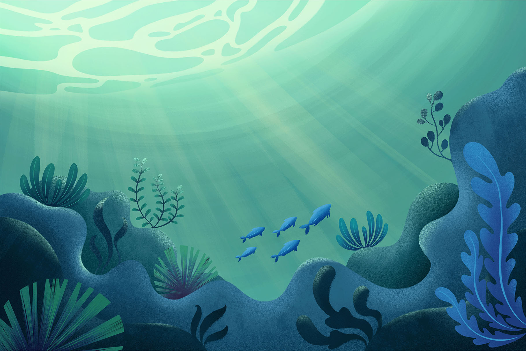 Seascape Background Illustrations (PNG, JPEG Format)