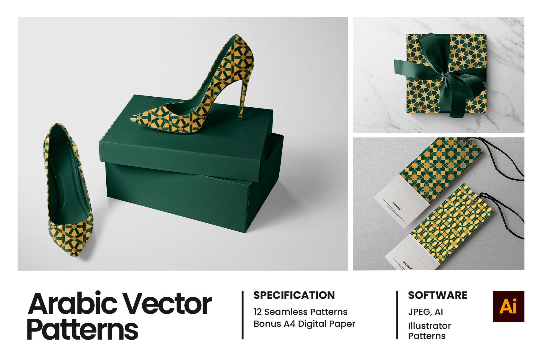 Arabic Patterns (JPEG, AI Format)