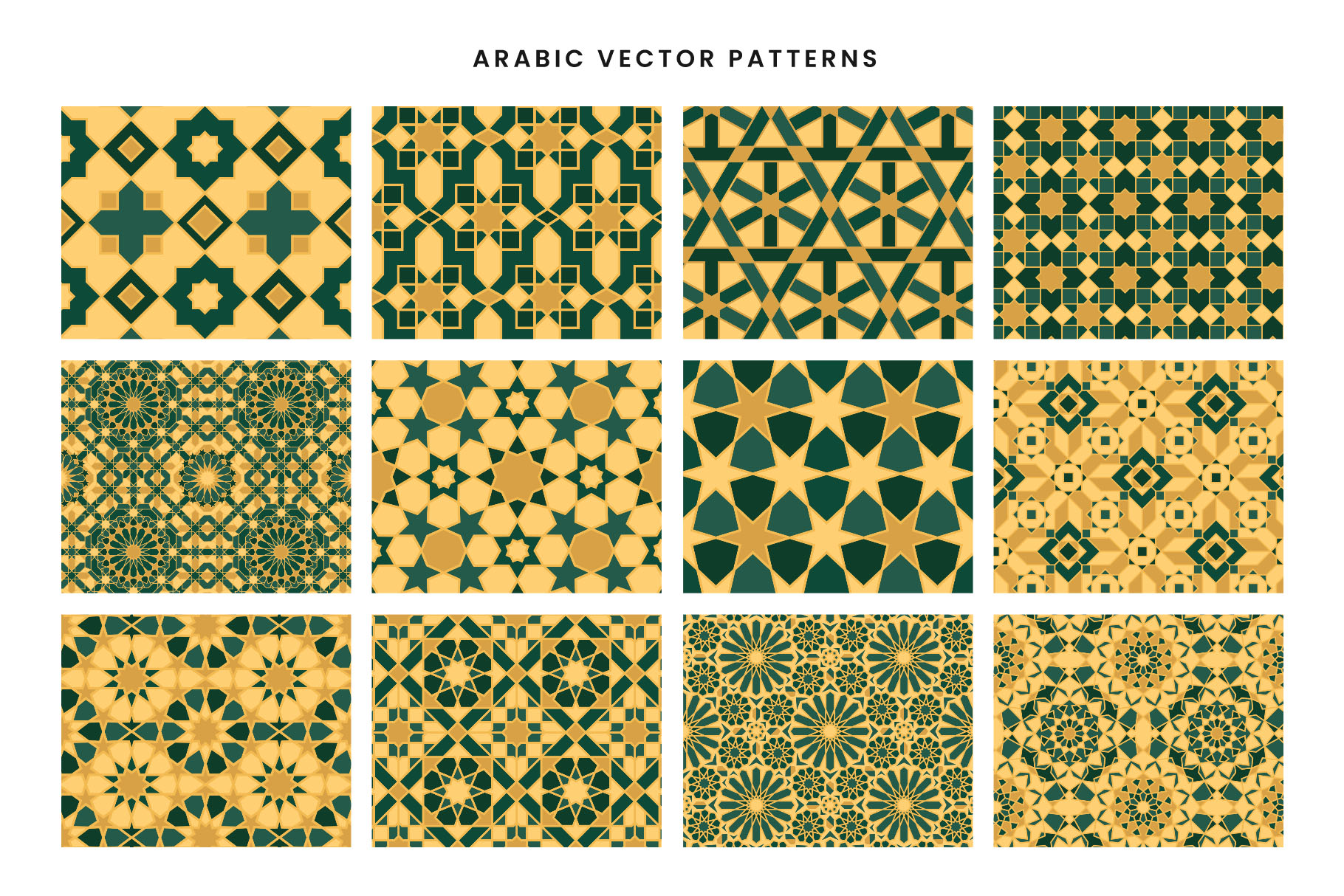 Arabic Patterns (JPEG, AI Format)