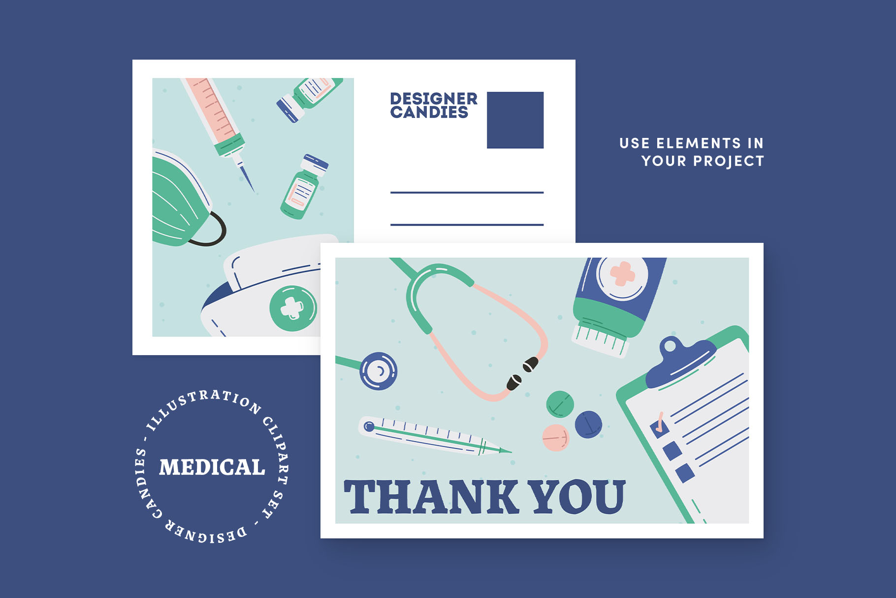 Medical Illustration Mini Pack (EPS, PNG, AI Format)