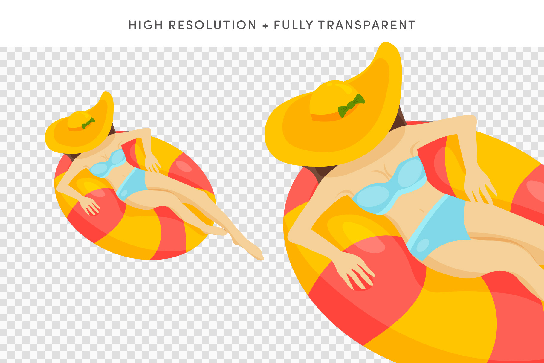 Summer Travel Illustrations (AI, EPS, PNG Format)