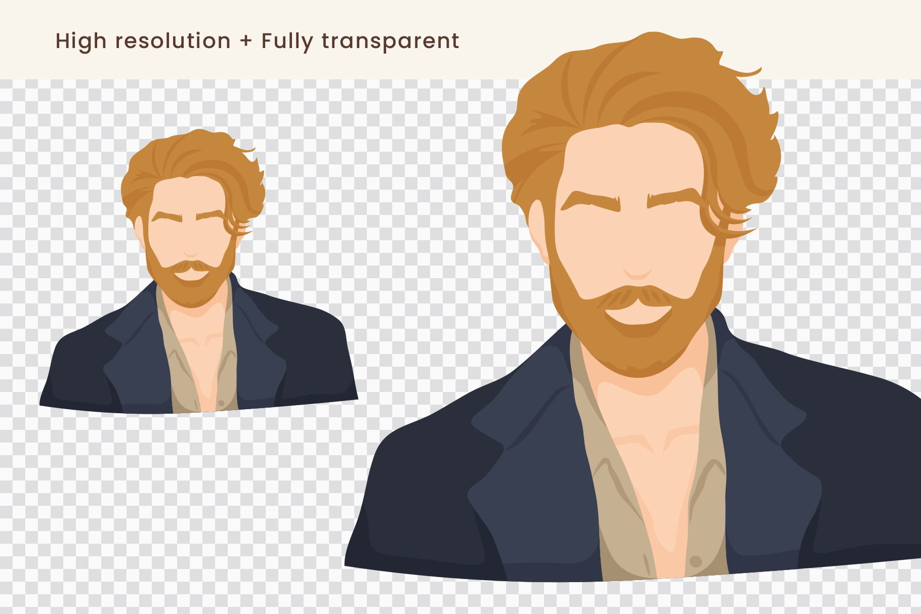 Diverse Men Illustrations (AI, EPS, PNG Format)