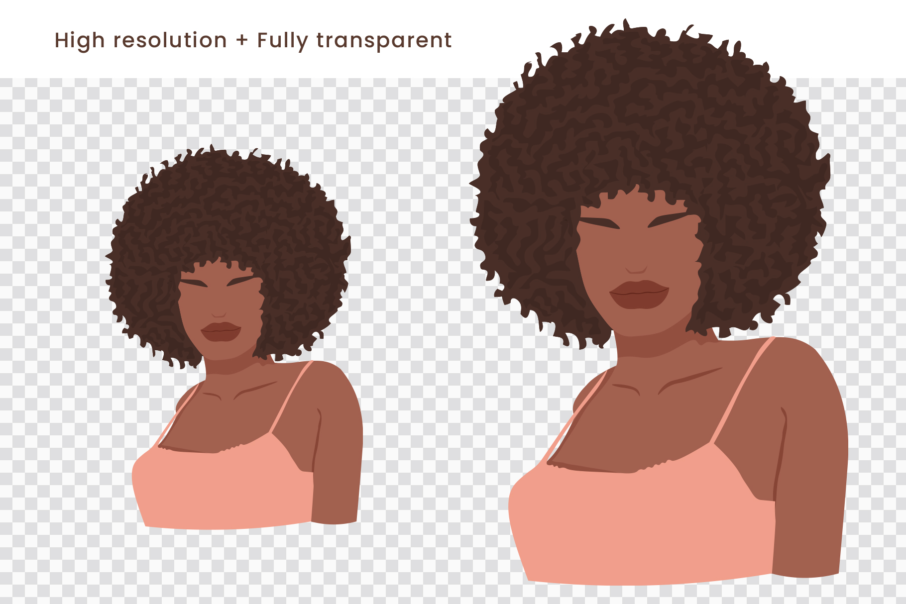 Diverse Women Illustrations (AI, EPS, PNG Format)
